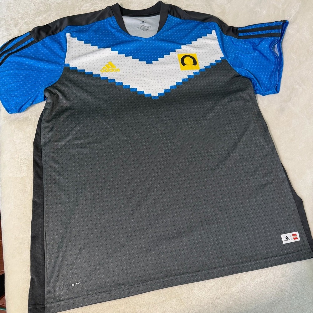 Adidas x LEGO Soccer Jersey USA Jersey FIFA World Cup Shirt Blokecore Men's 2XL - Picture 3 of 12